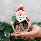Maxbell Wooden Christmas Ornaments Photo Props Snowman for Party Office Table Decor A