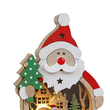 Maxbell Wooden Christmas Ornaments Photo Props Snowman for Party Office Table Decor A