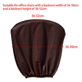 Maxbell Removable Chair Seat Slipcovers Back Cover for Computer Chair Gaming Chair Coffee