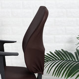 Maxbell Removable Chair Seat Slipcovers Back Cover for Computer Chair Gaming Chair Coffee