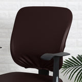 Maxbell Removable Chair Seat Slipcovers Back Cover for Computer Chair Gaming Chair Coffee
