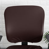 Maxbell Removable Chair Seat Slipcovers Back Cover for Computer Chair Gaming Chair Coffee