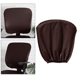 Maxbell Removable Chair Seat Slipcovers Back Cover for Computer Chair Gaming Chair Coffee