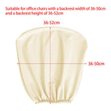 Maxbell Removable Chair Seat Slipcovers Back Cover for Computer Chair Gaming Chair Beige