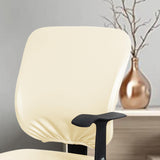 Maxbell Removable Chair Seat Slipcovers Back Cover for Computer Chair Gaming Chair Beige