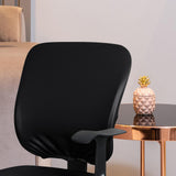 Maxbell Removable Chair Seat Slipcovers Back Cover for Computer Chair Gaming Chair Black