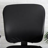 Maxbell Removable Chair Seat Slipcovers Back Cover for Computer Chair Gaming Chair Black