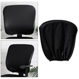 Maxbell Removable Chair Seat Slipcovers Back Cover for Computer Chair Gaming Chair Black