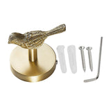 Maxbell Wall Mounted Coat Hook Organizer Sturdy Accessories for Robe Scarfs Entryway Bird