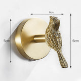 Maxbell Wall Mounted Coat Hook Organizer Sturdy Accessories for Robe Scarfs Entryway Bird
