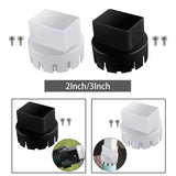 Maxbell Downspout Adapter Universal for Landscape Pipe Outdoor Corrugated Pipe White 2inchx3inch