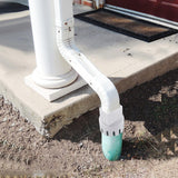 Maxbell Downspout Adapter Universal for Landscape Pipe Outdoor Corrugated Pipe White 2inchx3inch