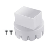 Maxbell Downspout Adapter Universal for Landscape Pipe Outdoor Corrugated Pipe White 2inchx3inch