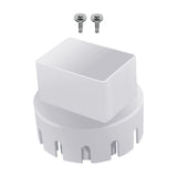 Maxbell Downspout Adapter Universal for Landscape Pipe Outdoor Corrugated Pipe White 2inchx3inch