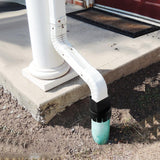 Maxbell Downspout Adapter Universal for Landscape Pipe Outdoor Corrugated Pipe Black 2inchx3inch