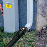 Maxbell Downspout Adapter Universal for Landscape Pipe Outdoor Corrugated Pipe Black 2inchx3inch