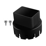 Maxbell Downspout Adapter Universal for Landscape Pipe Outdoor Corrugated Pipe Black 2inchx3inch
