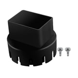 Maxbell Downspout Adapter Universal for Landscape Pipe Outdoor Corrugated Pipe Black 2inchx3inch