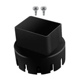 Maxbell Downspout Adapter Universal for Landscape Pipe Outdoor Corrugated Pipe Black 2inchx3inch