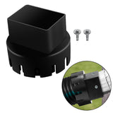 Maxbell Downspout Adapter Universal for Landscape Pipe Outdoor Corrugated Pipe Black 2inchx3inch