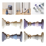 Maxbell Door Stopper Door Stop Floor Wall Mount Doorstop Heavy Duty for Office Gray