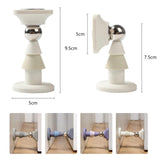 Maxbell Door Stopper Door Stop Floor Wall Mount Doorstop Heavy Duty for Office Violet
