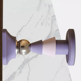 Maxbell Door Stopper Door Stop Floor Wall Mount Doorstop Heavy Duty for Office Violet