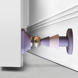 Maxbell Door Stopper Door Stop Floor Wall Mount Doorstop Heavy Duty for Office Violet
