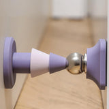 Maxbell Door Stopper Door Stop Floor Wall Mount Doorstop Heavy Duty for Office Violet