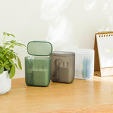 Maxbell cable Charger Storage Box Cord Holder with Lid for Cord Office Charger Matte Green