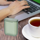 Maxbell cable Charger Storage Box Cord Holder with Lid for Cord Office Charger Matte Green
