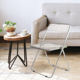 Maxbell Acrylic Clothing Store Photo Chair Furniture for Dining Room Office Home Clear