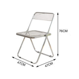 Maxbell Acrylic Clothing Store Photo Chair Furniture for Dining Room Office Home Clear