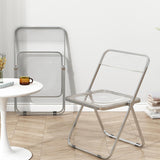 Maxbell Acrylic Clothing Store Photo Chair Furniture for Dining Room Office Home Clear
