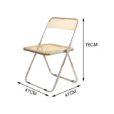 Maxbell Acrylic Clothing Store Photo Chair Furniture for Dining Room Office Home Light Yellow