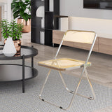 Maxbell Acrylic Clothing Store Photo Chair Furniture for Dining Room Office Home Light Yellow
