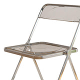 Maxbell Acrylic Clothing Store Photo Chair Furniture for Dining Room Office Home Light Gray