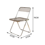 Maxbell Acrylic Clothing Store Photo Chair Furniture for Dining Room Office Home Light Gray
