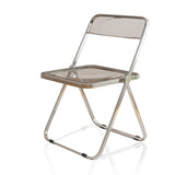 Maxbell Acrylic Clothing Store Photo Chair Furniture for Dining Room Office Home Light Gray