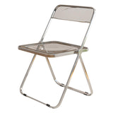 Maxbell Acrylic Clothing Store Photo Chair Furniture for Dining Room Office Home Light Gray