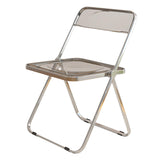 Maxbell Acrylic Clothing Store Photo Chair Furniture for Dining Room Office Home Light Gray