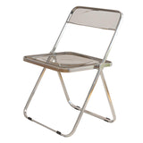 Maxbell Acrylic Clothing Store Photo Chair Furniture for Dining Room Office Home Light Gray