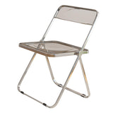 Maxbell Acrylic Clothing Store Photo Chair Furniture for Dining Room Office Home Light Gray