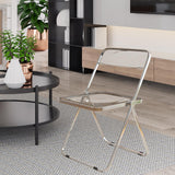 Maxbell Acrylic Clothing Store Photo Chair Furniture for Dining Room Office Home Light Gray