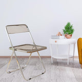 Maxbell Acrylic Clothing Store Photo Chair Furniture for Dining Room Office Home Light Gray
