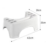 Maxbell Portable Under Desk Foot Rest Bedside Step Stool for Bathroom Office  White