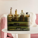 Maxbell Luxury Desktop Cosmetics Storage Holder Display for Bedroom Home Countertop Green