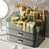 Maxbell Luxury Desktop Cosmetics Storage Holder Display for Bedroom Home Countertop Green