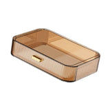 Maxbell Luxury Desktop Cosmetics Storage Holder Display for Bedroom Home Countertop Brown