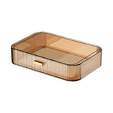 Maxbell Luxury Desktop Cosmetics Storage Holder Display for Bedroom Home Countertop Brown